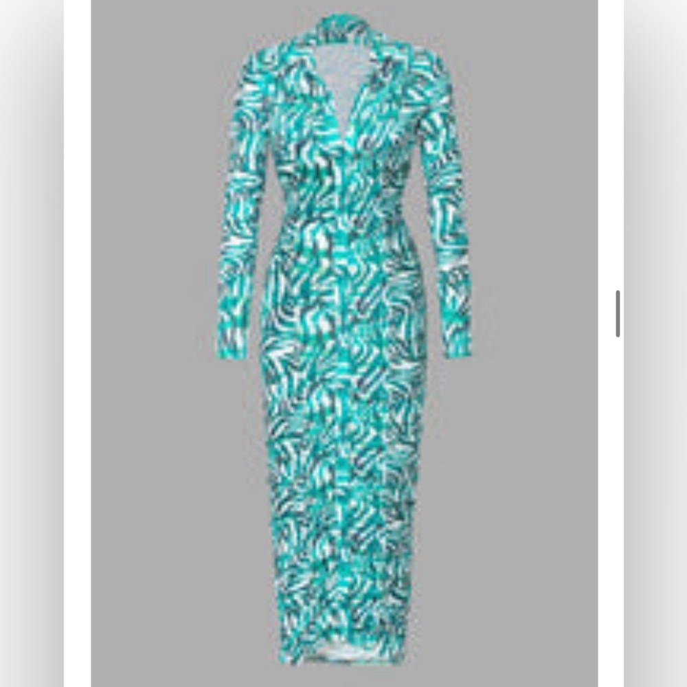 Micas long abstract dress- Never Worn